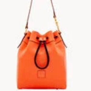 Coral Hattie drawstring bag.